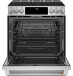 Café™ Stainless Steel 30" Smart Slide-In, Front-Control, Induction and Convection Range with In-Oven Camera (5.7 Cu. Ft) - CHS90XP2MS1