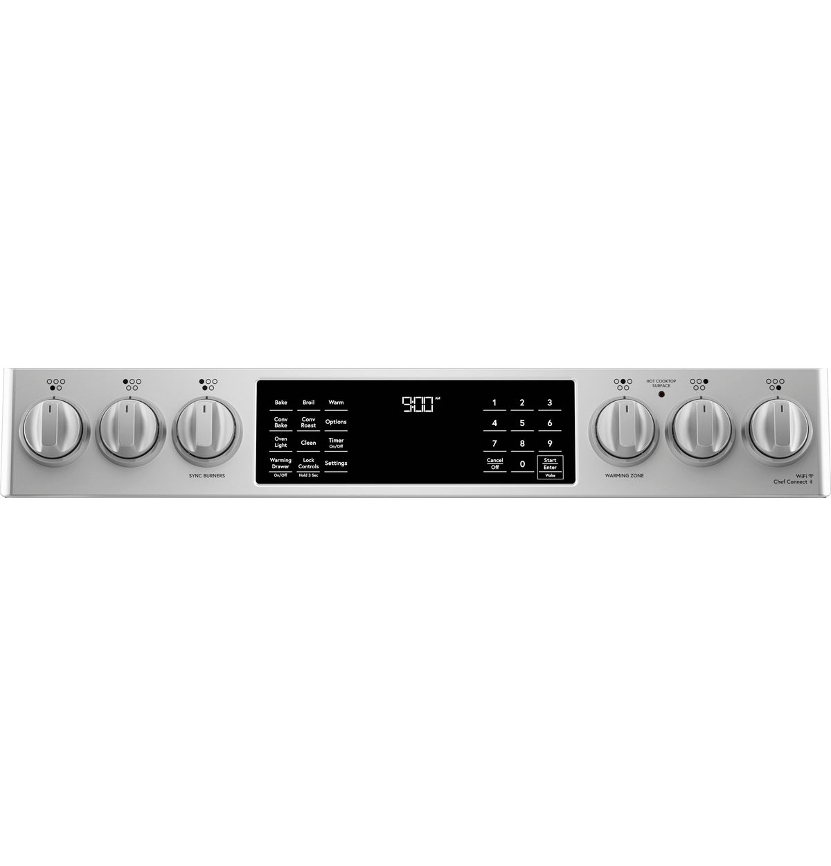 Café™ Stainless Steel 30" Smart Slide-In, Front-Control, Induction and Convection Range with In-Oven Camera (5.7 Cu. Ft) - CHS90XP2MS1