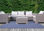 Summer Breeze 5'3" x 7'7" Outdoor Rug Traverse Stripes - Blue, White