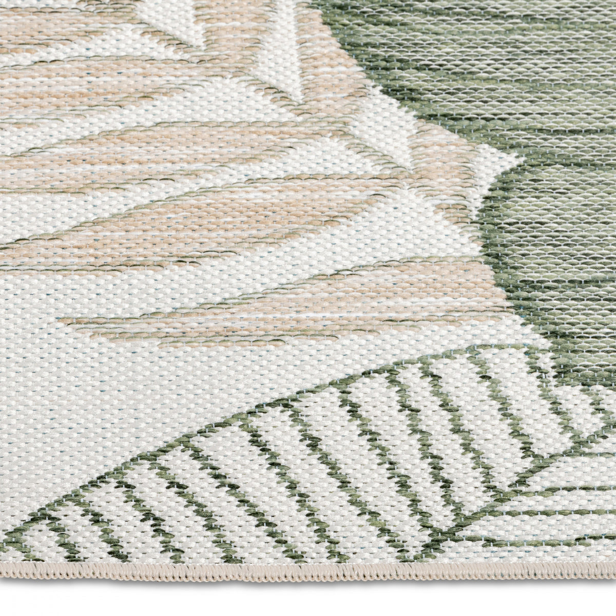 Marbella Floral Outdoor Rug - 6' x 9' - Green