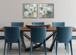 Calm Bloom II Wall Art - White/Green - 24 X 24
