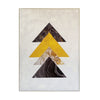 Free Spirit Geometric Canvas Wall Art - White, Yellow, Grey