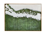 Whimsical Touches Textured Wall Art - Green & White