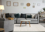 Palmer Casual Contemporary Speckled Area Rug - 5' X 8' - White/Grey