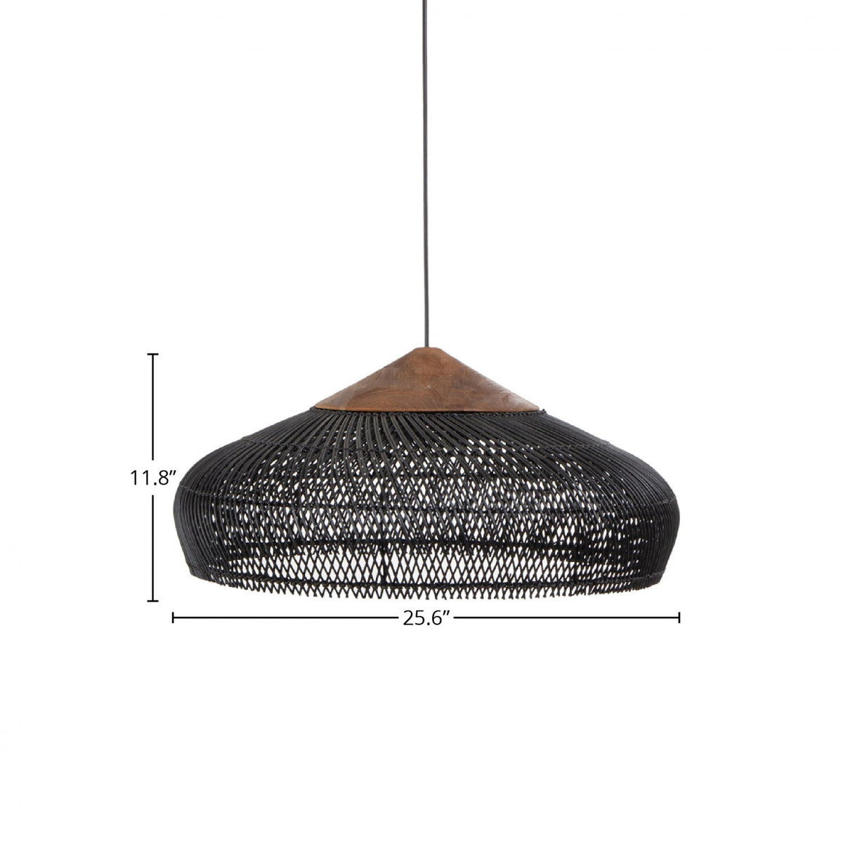 Bayan Banjo Pendant Large - Black