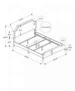 Vivian Queen Bed - Grey