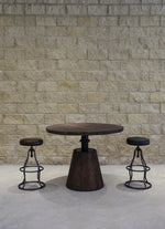 Maloe Leather Bar Stool - Black
