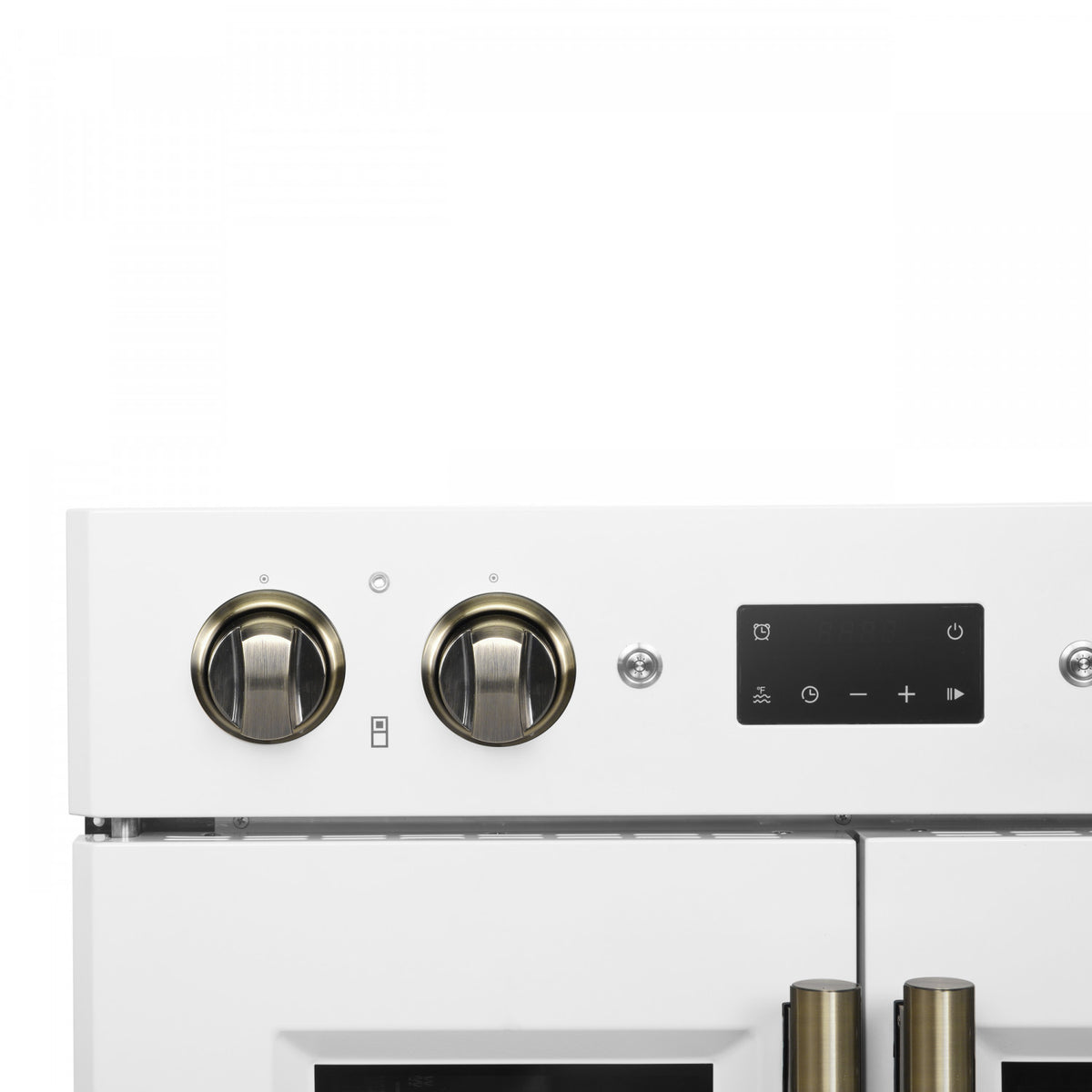 Forno Asti White 30" French Door Double Wall Oven with Dual True Convection and Air Fry (7.36 Cu. Ft.) - FBOEL1340-30WHT