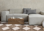 Logan Modern Diamonds Area Rug - 5' X 8' - Brown/Cream