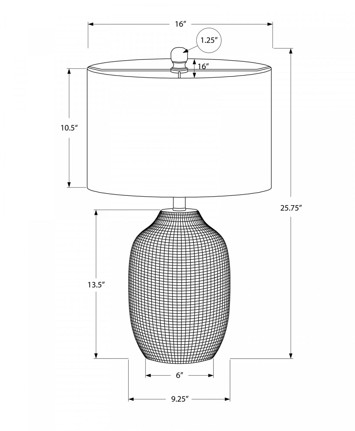 Yardley Table Lamp - Black