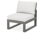 POLYWOOD® EDGE 4-Piece Modular Deep Seating Set - Slate Grey/Natural Linen