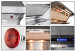 Forno Savona Stainless Steel 36" 1200 CFM Wall Mounted Range Hood - FRHWM5029-36HB