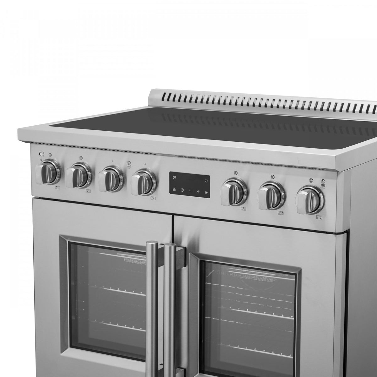 Forno Torino Stainless Steel 36" True Convection Induction Range with Air Fry and Air Sous Vide (5.36 Cu. Ft.) - FFSIN0950-36