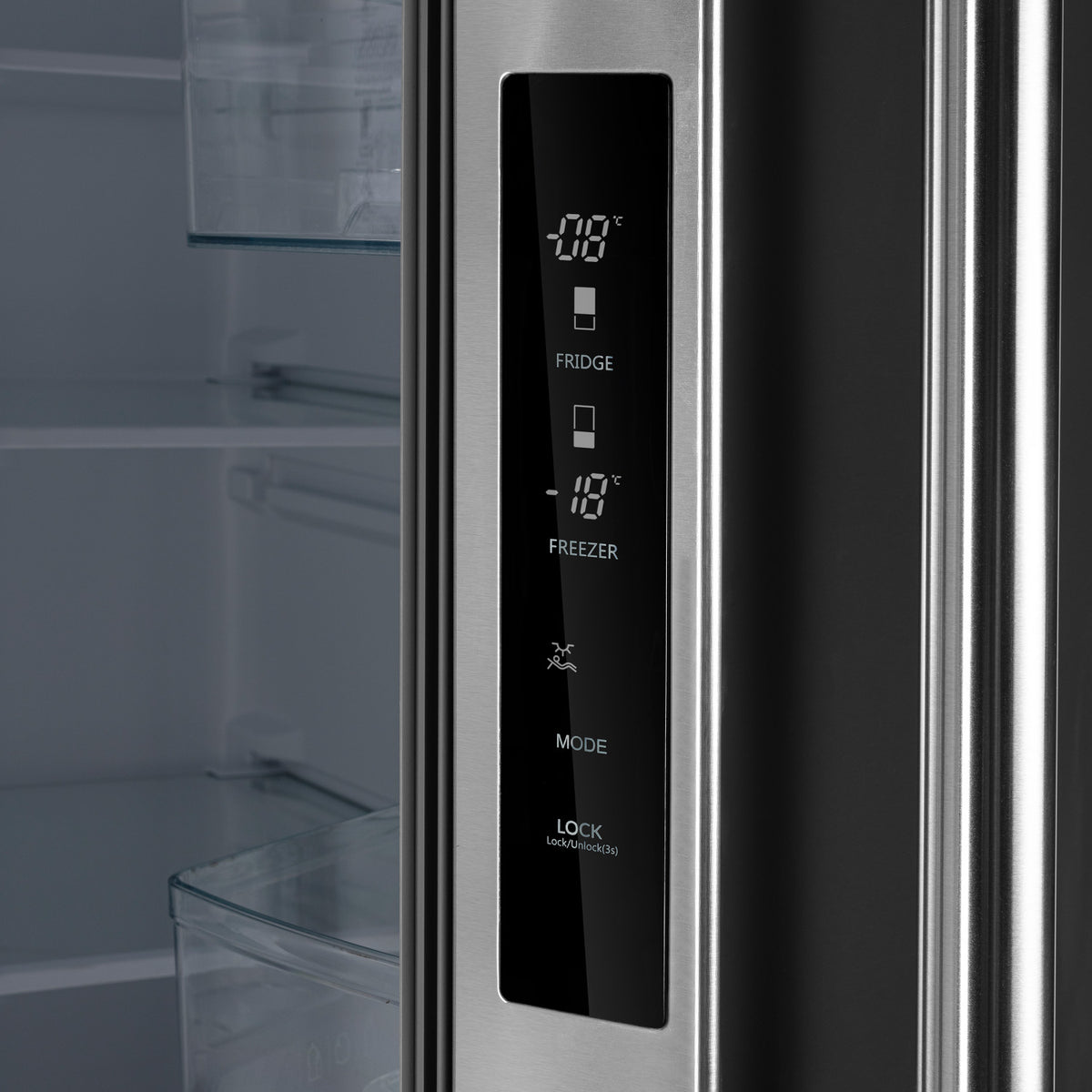 Forno Gallipoli 30" 17.5 Cu.Ft. Stainless Steel French Door Refrigerator - FFFFD1974-35SG