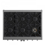 Forno Massimo 36" Stainless Steel French Door Freestanding Gas Range (5.36 Cu. Ft.) - FFSGS6439-36