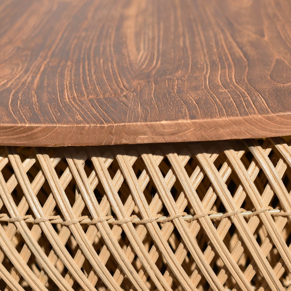 Bayan Wave Side Table - Natural