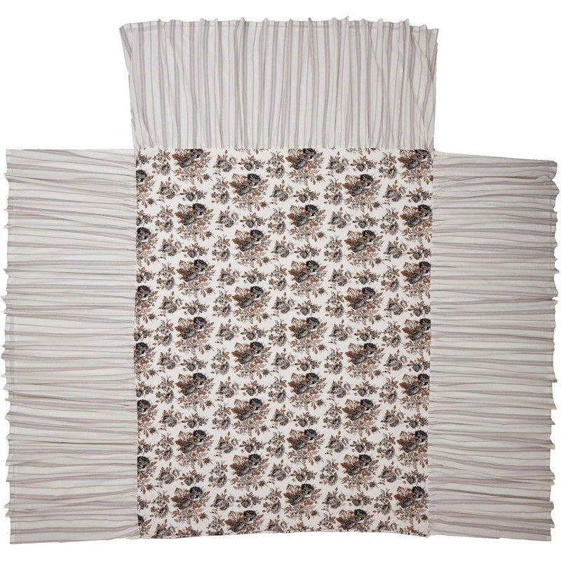 Selena IV Ruffled Queen Coverlet - Floral