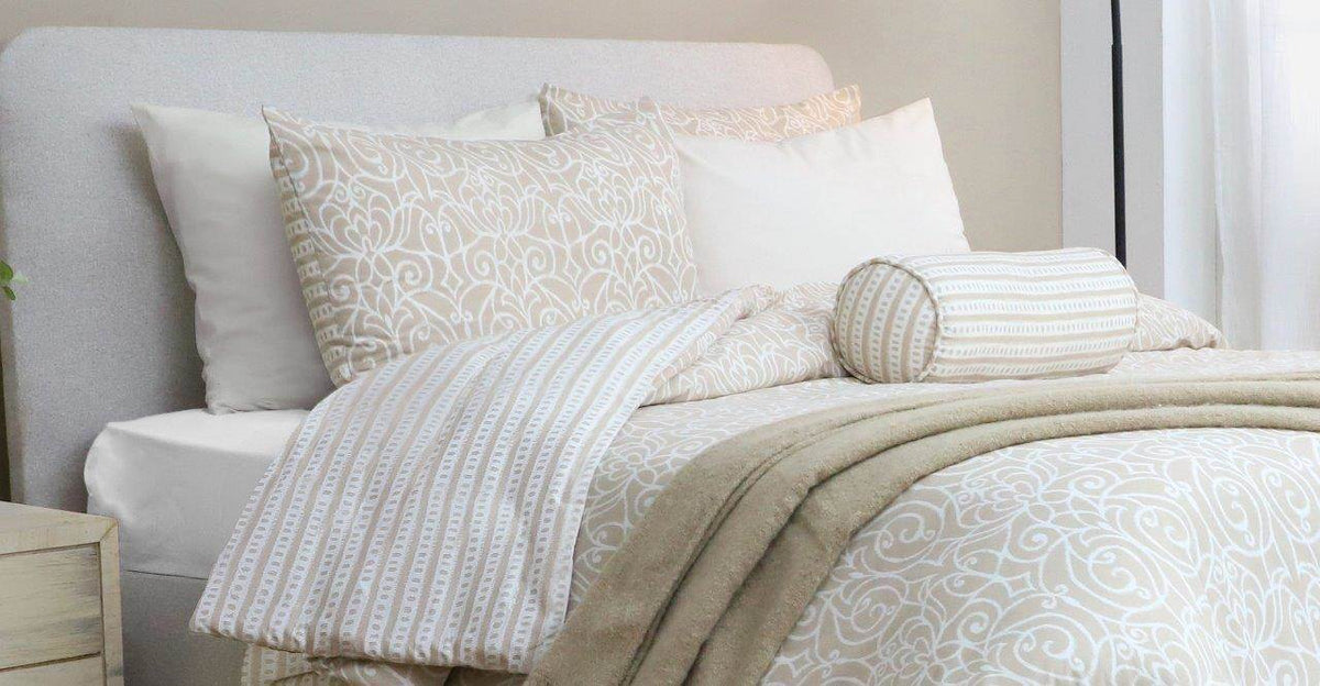 Cotton House 7-Piece Queen Comforter Set - Scroll