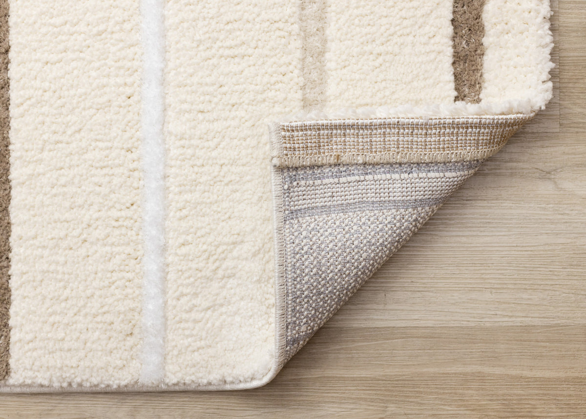 Sasha Soft Modern Lines Area Rug - 7' X 10' - Cream