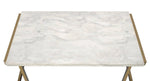 Allhallows Marble Look End Table