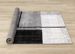 Elise Modern Geometric Area Rug - 5' X 8' - Grey/Black/White
