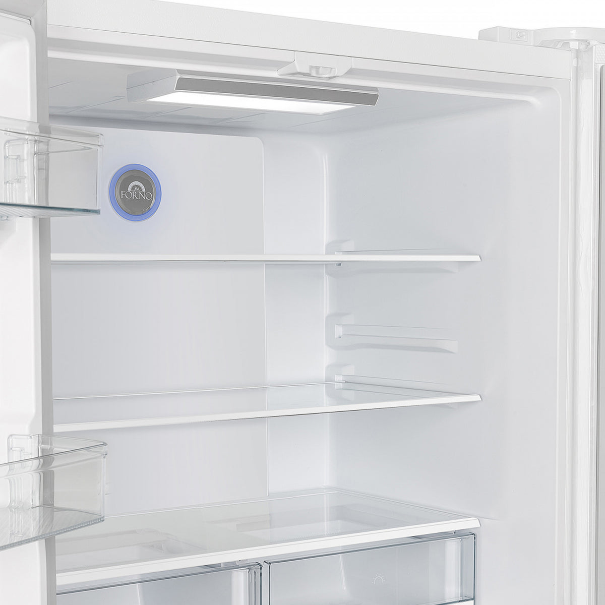 Forno Moena 36" 19.2 Cu.Ft. White Counter-Depth French Door Refrigerator with Ice Maker - FFRBI1820-36WHT