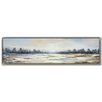 Gold Field Wall Art - Blue - 73 X 21
