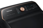 Samsung Black Stainless Ultra Capacity Top Load Washer (6.2cu.ft) & Smart Electric Dryer with Pet Care (7.4cu.ft) - WA54CG7550AVA4/DVE54CG7550VAC