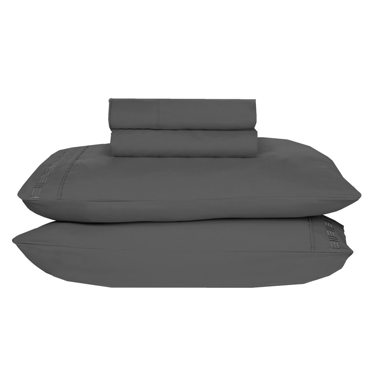 Nilus Queen Sheet Set - Dark Grey