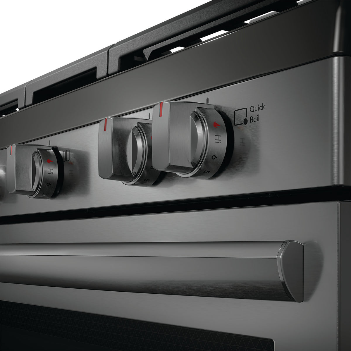 Frigidaire Gallery Smudge-Proof® Black Stainless Steel 30" Rear Control Gas Range (5.1 Cu. Ft) - GCRG3060BD