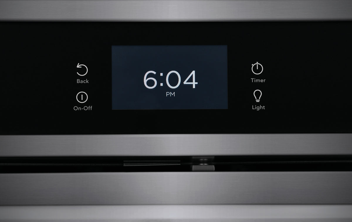 Frigidaire Gallery Smudge-Proof Black Stainless Steel 30" Single Wall Oven with Total Convection (5.3 Cu. Ft) - GCWS3067AD