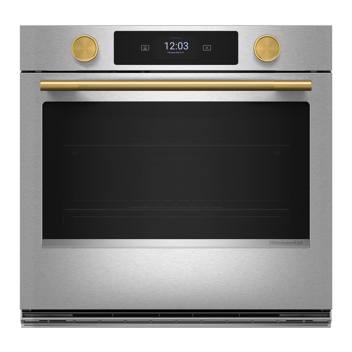 KitchenAid Brass Handle and Knob Hardware Accessory Kit for Single Wall Oven - W11774414