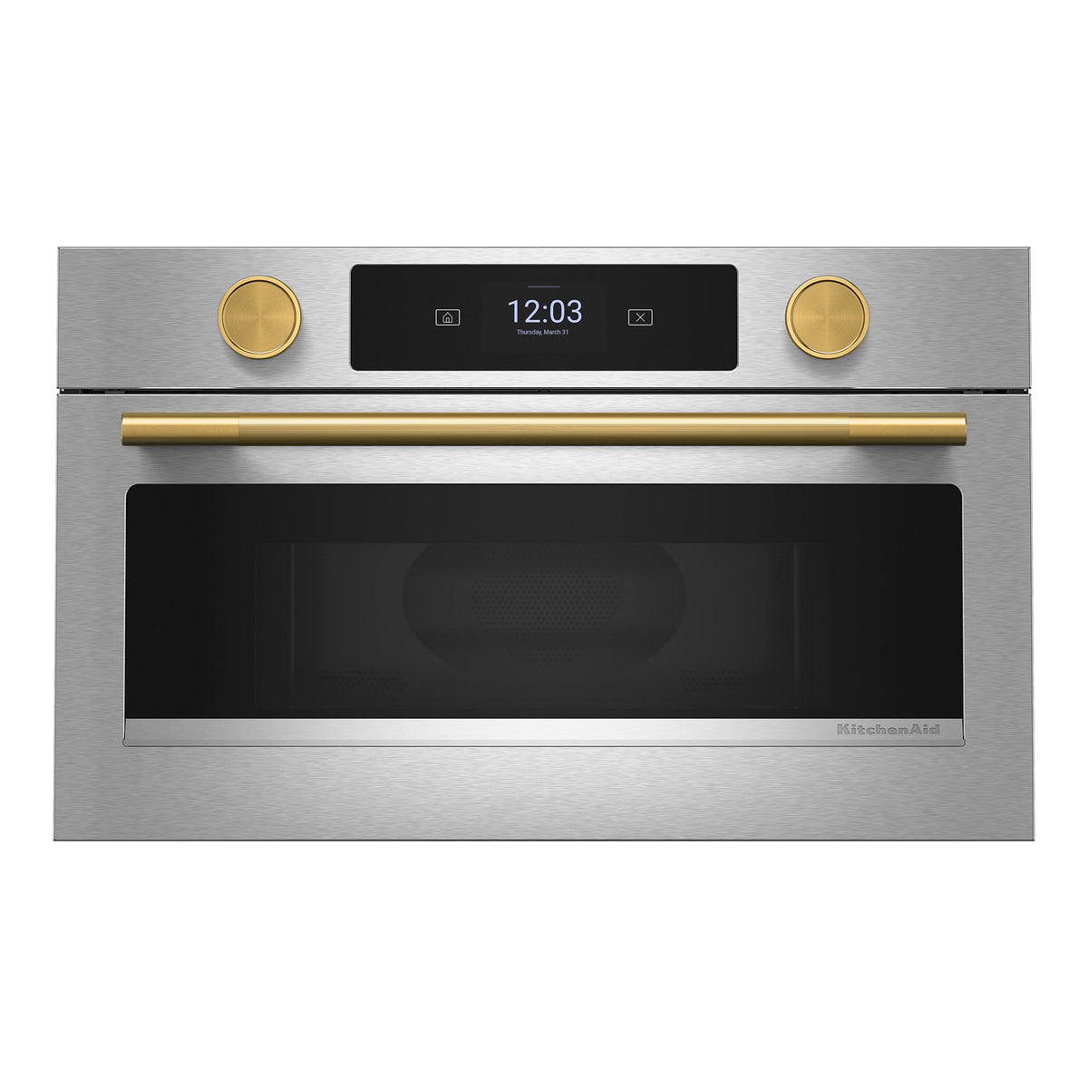 KitchenAid Brass Handle and Knob Hardware Accessory Kit for Single Wall Oven - W11774414