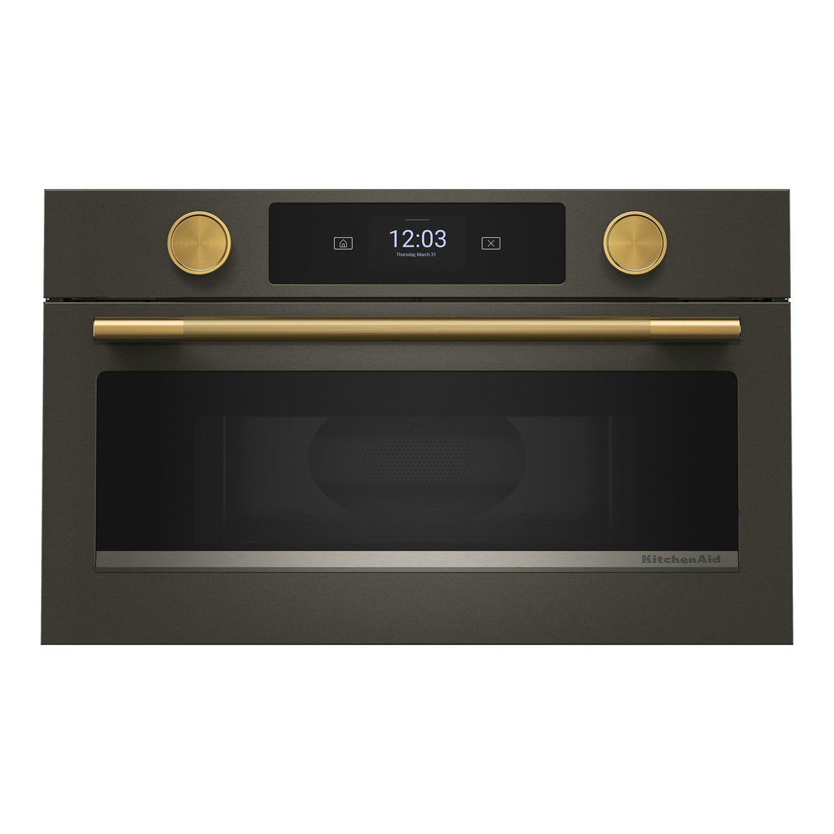 KitchenAid Brass Handle and Knob Hardware Accessory Kit for Single Wall Oven - W11774414