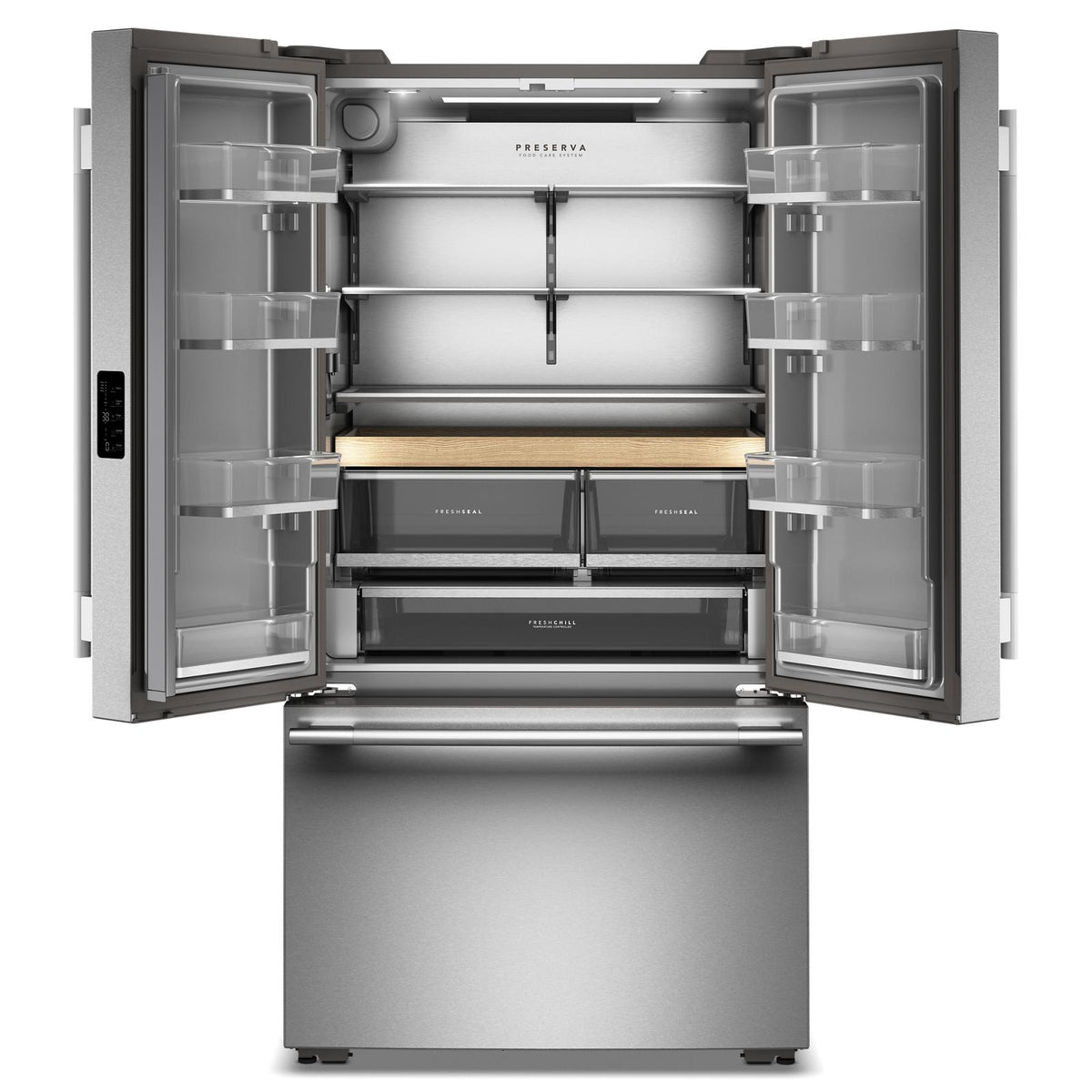 KitchenAid 36" 24.0 Cu. Ft. PrintShield Stainless Steel Counter-Depth French Door Refrigerator - KRFC236SPS