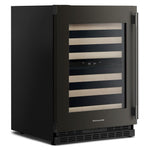 KitchenAid 24" 5.0 Cu. Ft. Black Ore Undercounter Refrigerator - KUWL524SBE