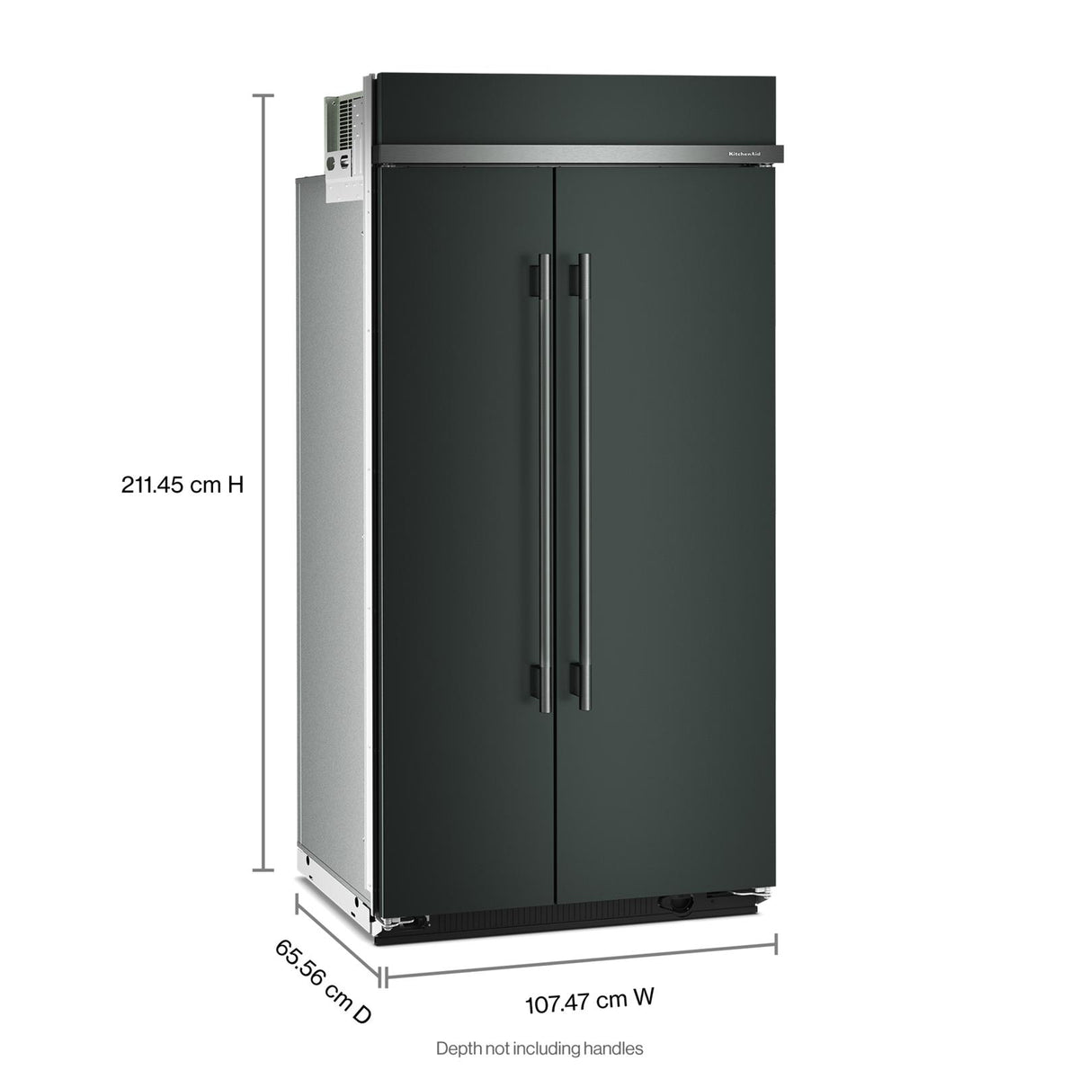 KitchenAid 42" 26.0 Cu. Ft. Juniper Built-In Side-by-Side Refrigerator - KBSN742SJP
