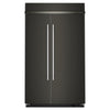 KitchenAid 48" 30.0 Cu. Ft. Black Ore Built-In Side-by-Side Refrigerator - KBSN748SBE