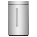 KitchenAid 48" 30.0 Cu. Ft. PrintShield Stainless Steel Built-In Side-by-Side Refrigerator - KBSN748SPS