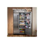 KitchenAid 48" 30.0 Cu. Ft. PrintShield Stainless Steel Built-In Side-by-Side Refrigerator - KBSN748SPS