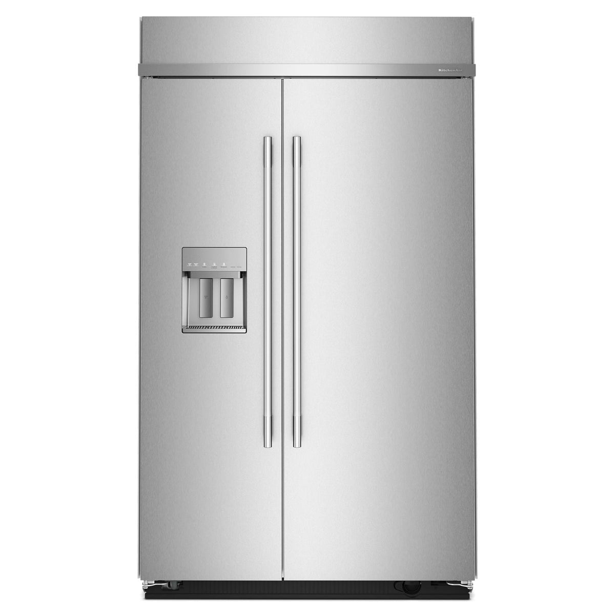 KitchenAid 48" 29.0 Cu. Ft. PrintShield Stainless Steel Built-In Side-by-Side Refrigerator - KBSD748SPS