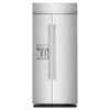 KitchenAid 36" 21.0 Cu. Ft. PrintShield Stainless Steel Built-In Side-by-Side Refrigerator - KBSD736SPS