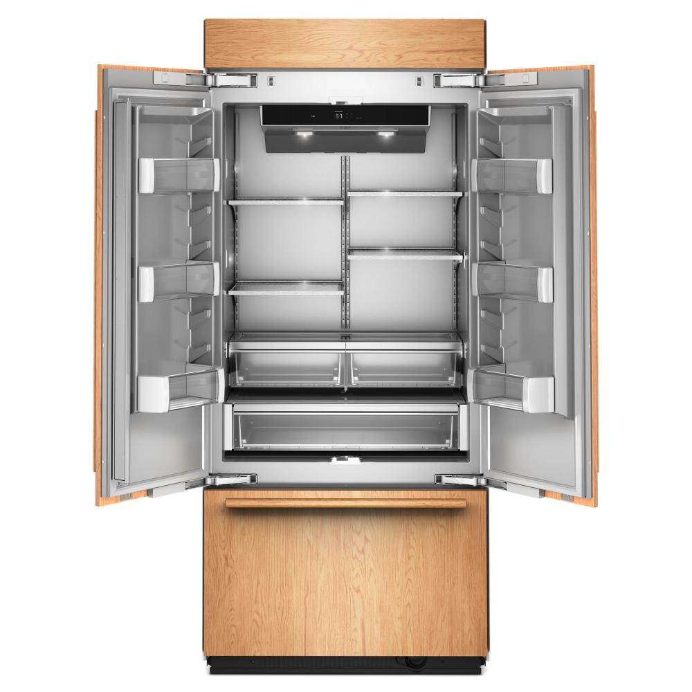 KitchenAid 36" 21.0 Cu. Ft. Panel-Ready Built-In French Door Refrigerator with Platinum Interior – KBFN536TPA