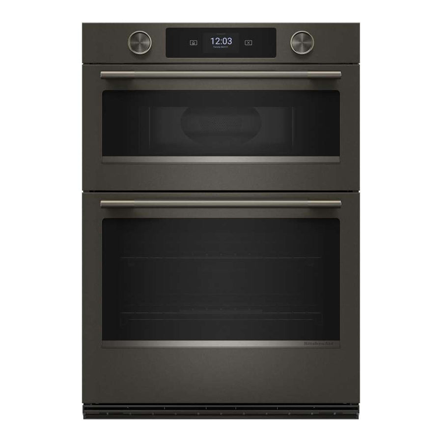 KitchenAid Black Ore 30" Wall Oven with Microwave with Intelligent Cooking Camera (5 cu ft) - KOEC930SBE