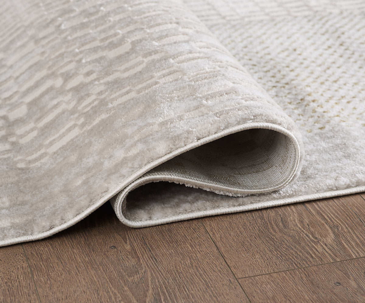 L2 Decor Lazer Area Rug 5' x 8' - Cream, Beige
