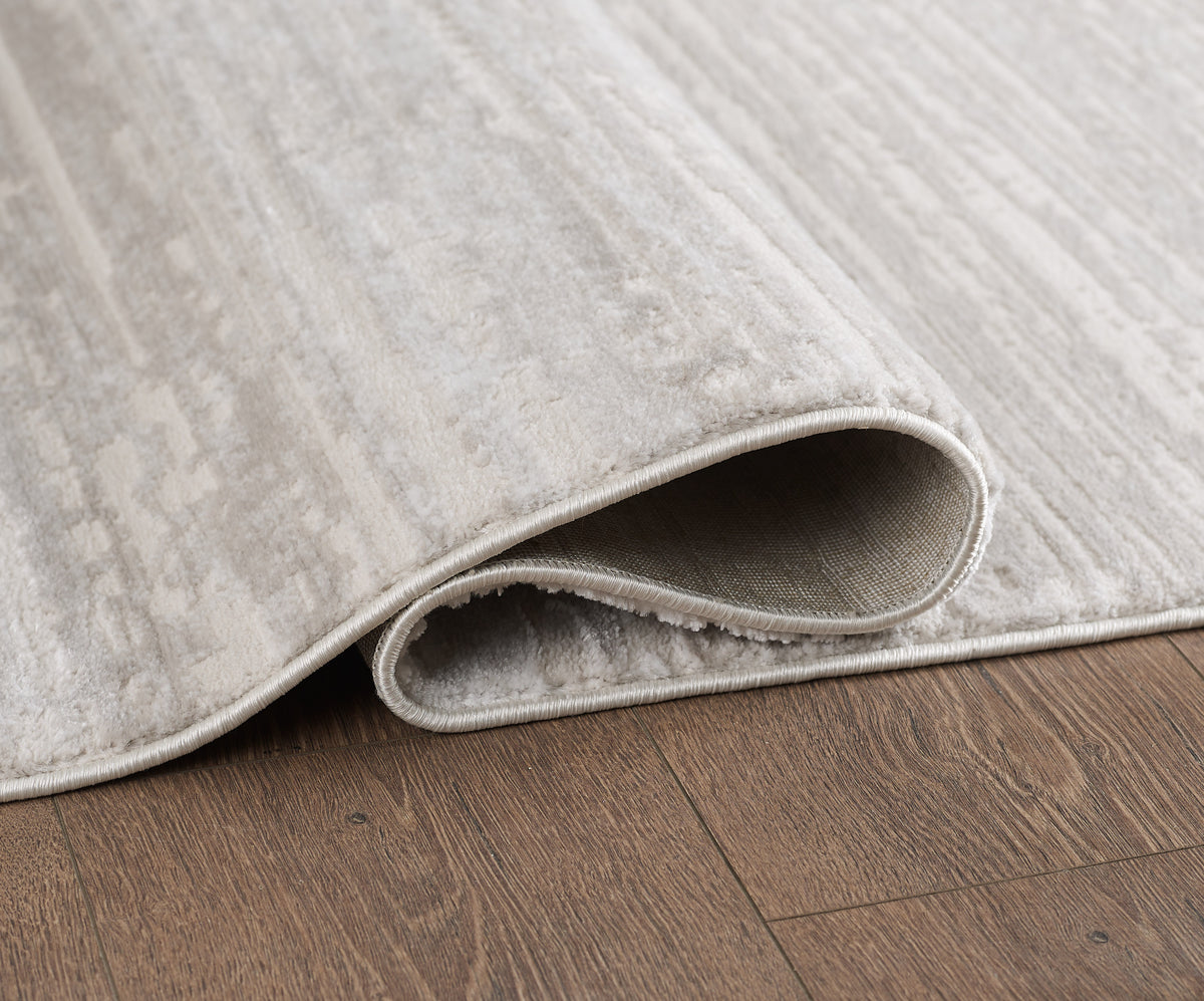 L2 Decor Lazer Area Rug 5' x 8' - Cream, Beige, Grey