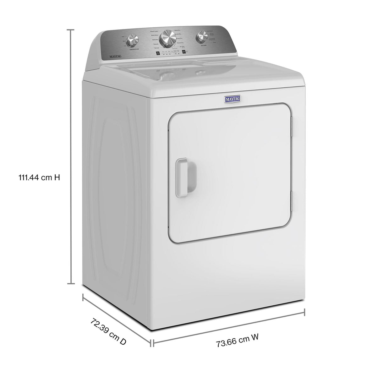 Maytag White Gas Dryer (7.0 Cu. Ft.) with Wrinkle Prevent Option - MGD4205SW