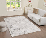 L2 Decor Panorama Area Rug 7' x 10' with Underpad - Grey, Cream