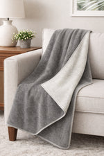 Cotton House Portugal Blanket 50" x 60" - Grey