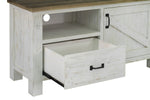 Borsgade 49.25" Reclaimed Pine TV Stand - Antique White/Rustic Natural
